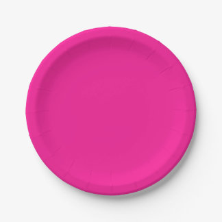 Modern Pink Template Create Your Own Party Custom Paper Plate