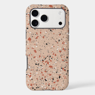 Modern Pink Terrazzo Print Pattern