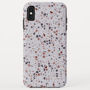Modern Pink Terrazzo Print Pattern  iPhone XS Max Case