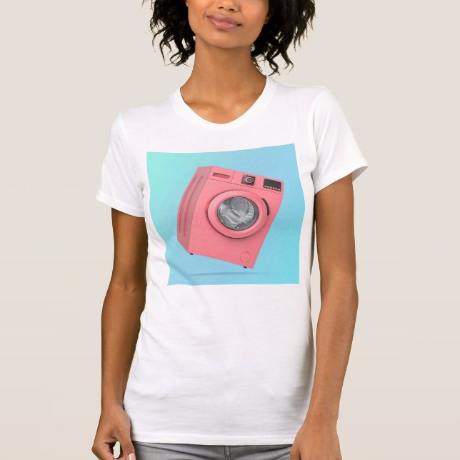 Modern pink washing machine T-Shirt (Front)