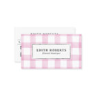 Modern Pink Watercolor Buffalo Plaid QR CODE