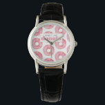 Modern Pink Watercolor Sweet Like Doughnuts Quote Watch<br><div class="desc">Modern Pink Watercolor Sweet Like Doughnuts Quote</div>