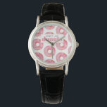 Modern Pink Watercolor Sweet Like Doughnuts Quote Watch<br><div class="desc">Modern Pink Watercolor Sweet Like Doughnuts Quote</div>
