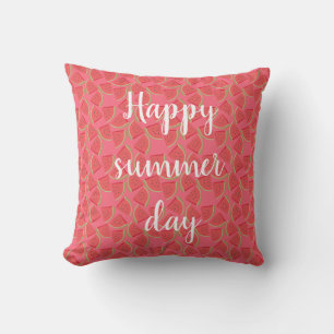 Modern Pink Watermelon, Summer Cushion