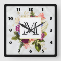 Modern Pink & White Watercolor Floral Bouquet