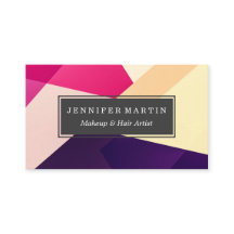 Modern Pink Yellow Black Geometric Pattern