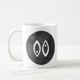 Modern Pisces Zodiac Sign Black White Minimal Coffee Mug