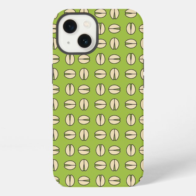 Modern Pistachio Nut Green  iPhone Case (Back)