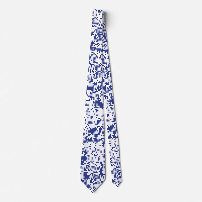 Modern Pixel Pattern Designer Tie (Front)