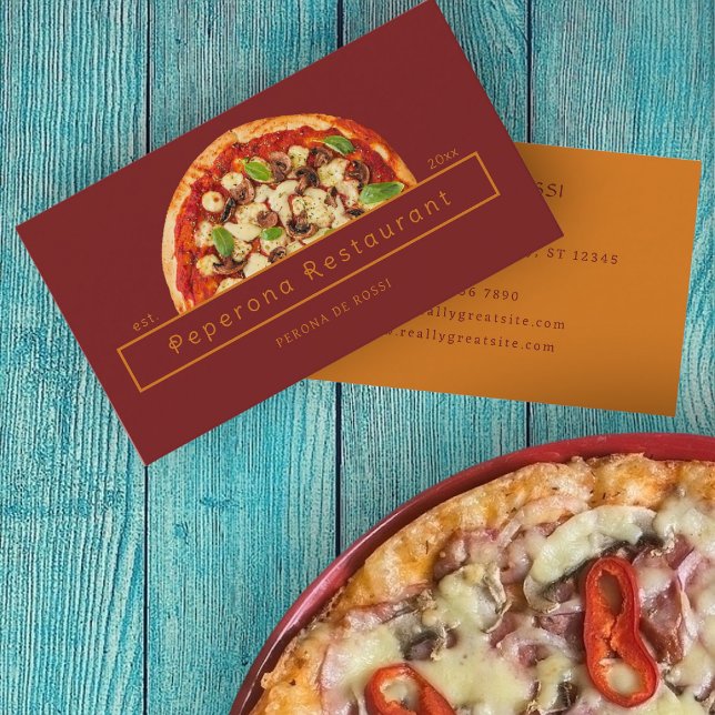 Modern Pizza  Business Card (Creator Uploaded)