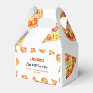 Modern Pizza Favour Box Birthday Party