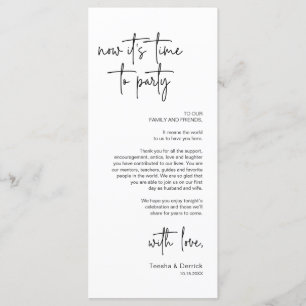 Modern Place Setting Dinner Party Thank You Card