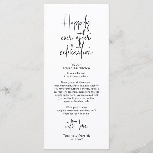 Modern Place Setting Dinner Party Thank You Card (Front)