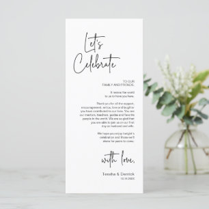 Modern Place Setting Dinner Party Thank You Card