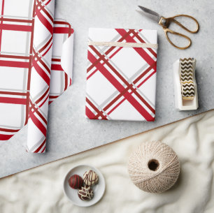 Modern Plaid Christmas wrapping paper