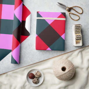 Modern Plaid Wrapping Paper