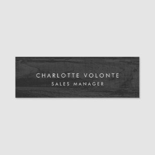 Modern Plain Custom Professional Name Position Tag