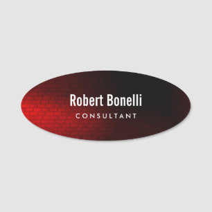 Modern Plain Custom Professional Name Position Tag