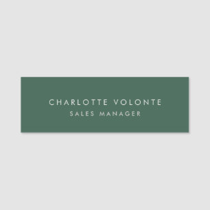 Modern Plain Custom Professional Name Position Tag