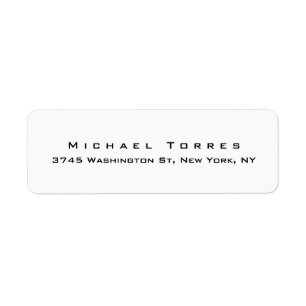 Modern Plain Elegant Creative Black & White