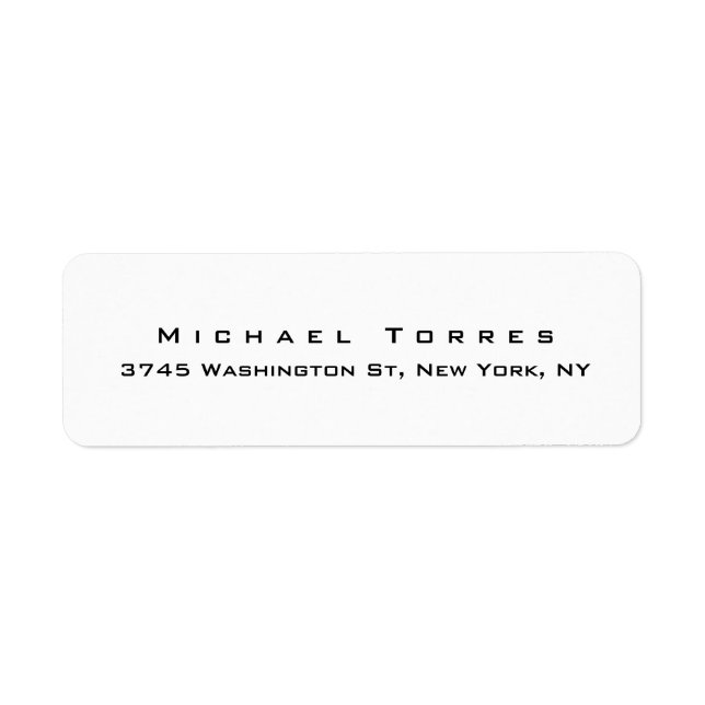 Modern Plain Elegant Creative Black & White (Front)