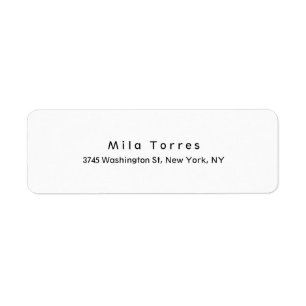 Modern Plain Elegant Unique Black & White