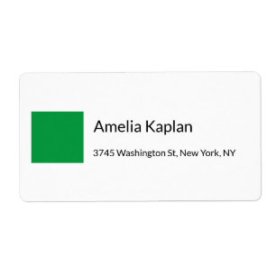Modern Plain Green White Minimalist Professional