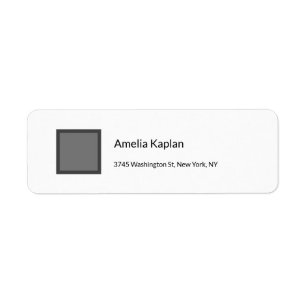Modern Plain Grey White Minimalist Professional