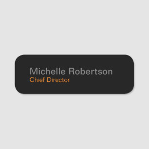 Modern Plain Minimalist Add Own Name Tag