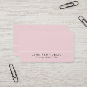 Modern Plain Premium Pearl Finish Luxury Glamour Business Card