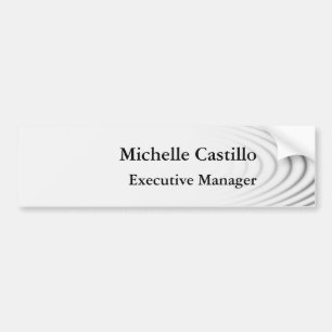 Modern Plain Professional Minimalist Bumper Sticker