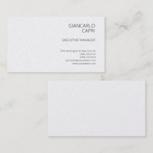 Modern Plain Simple Minimalist Business Card