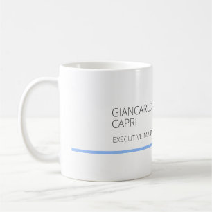 Modern Plain Simple Minimalist Coffee Mug