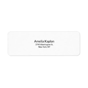 Modern Plain White Minimalist Professional
