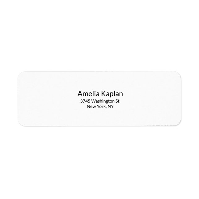 Modern Plain White Minimalist Professional (Front)