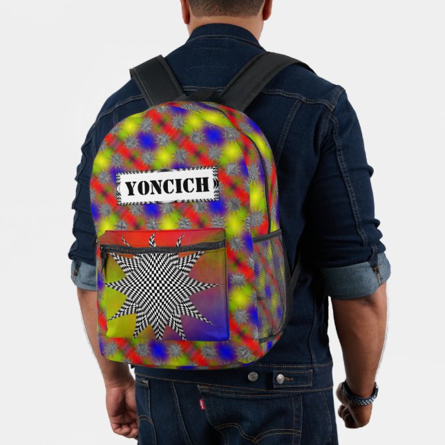 Modern Plasma by Kenneth Yoncich Printed Backpack (Insitu (Model))