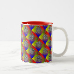 Modern Plasma by Kenneth Yoncich Two-Tone Coffee Mug
