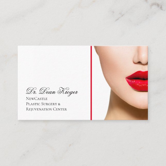 Modern Plastic Surgery & Rejuvenation Centre Business Card (Front)