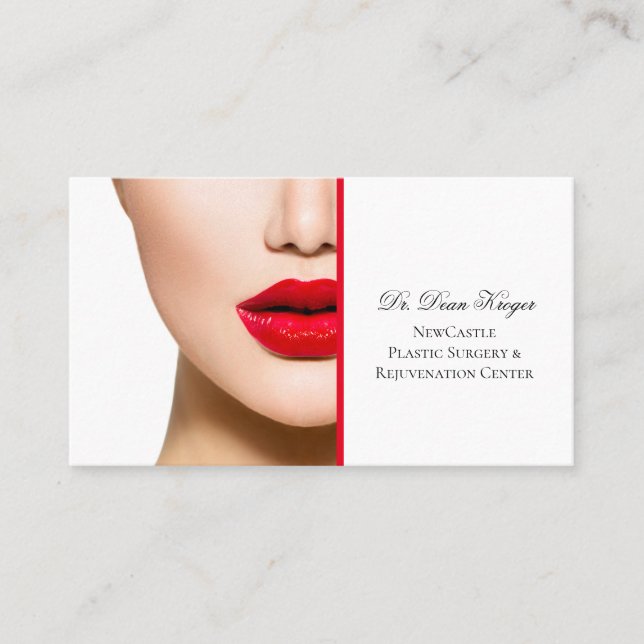 Modern Plastic Surgery & Rejuvenation Centre Business Card (Front)