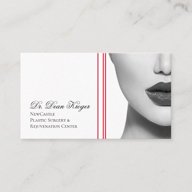 Modern Plastic Surgery & Rejuvenation Centre Business Card (Front)