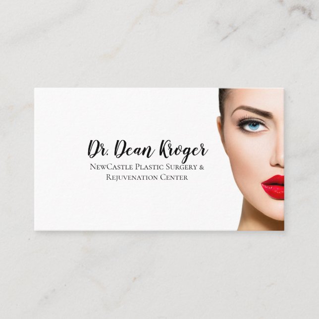 Modern Plastic Surgery & Rejuvenation Centre Business Card (Front)