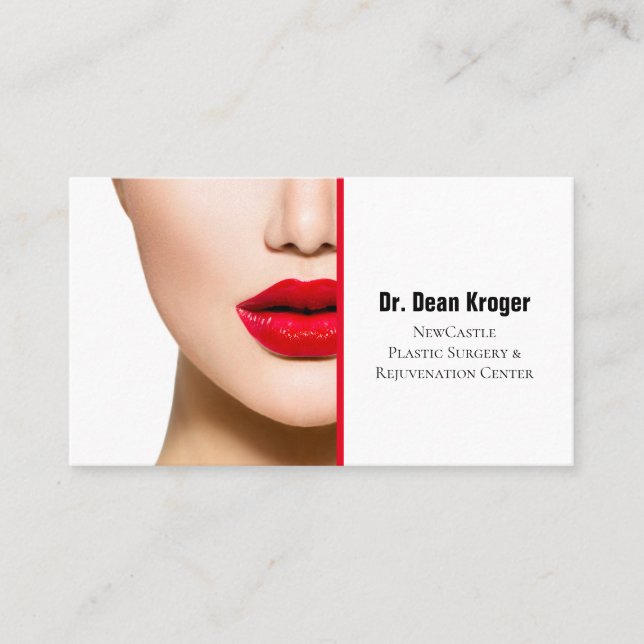 Modern Plastic Surgery & Rejuvenation Centre Business Card (Front)