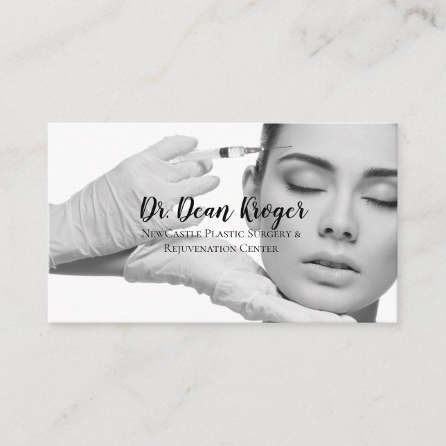 Modern Plastic Surgery & Rejuvenation Centre Business Card (Front)