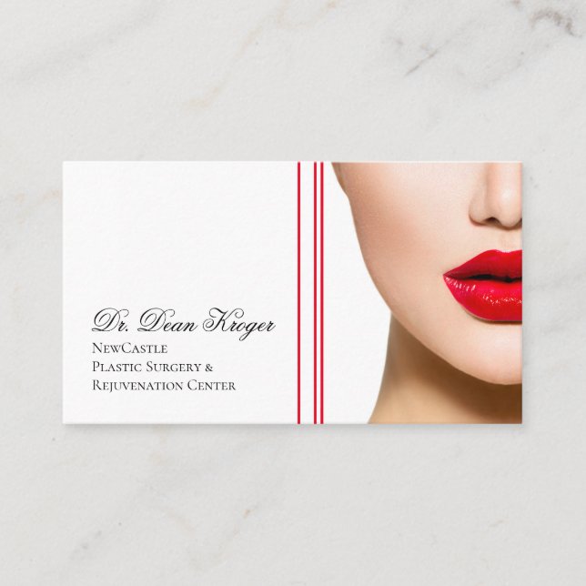 Modern Plastic Surgery & Rejuvenation Centre Business Card (Front)