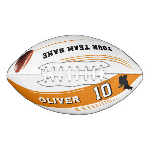 Modern Player Team Name Number Silhouette American Football