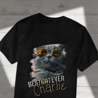 Modern Playful Cool Grunge Custom Pet Cat Photo