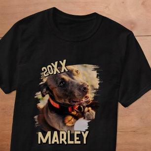 Modern Playful Simple Grunge Custom Pet Photo T-Shirt