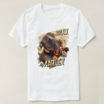 Modern Playful Simple Grunge Custom Pet Photo T-Shirt<br><div class="desc">This simple and classic design is composed of serif typography and add a custom photo of your pet.</div>