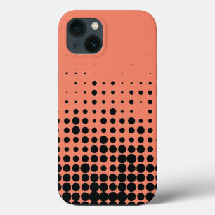 Modern, playful, urban geometric circle pattern iPhone 13 case