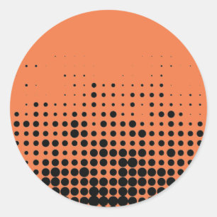 Modern, playful, urban geometric circle pattern classic round sticker